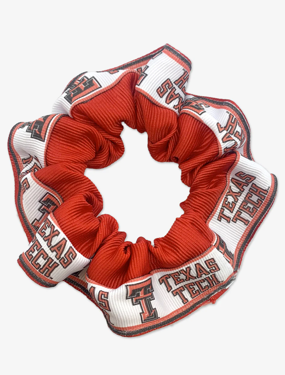 Texas Tech Double T "Solid Twister" Scrunchie