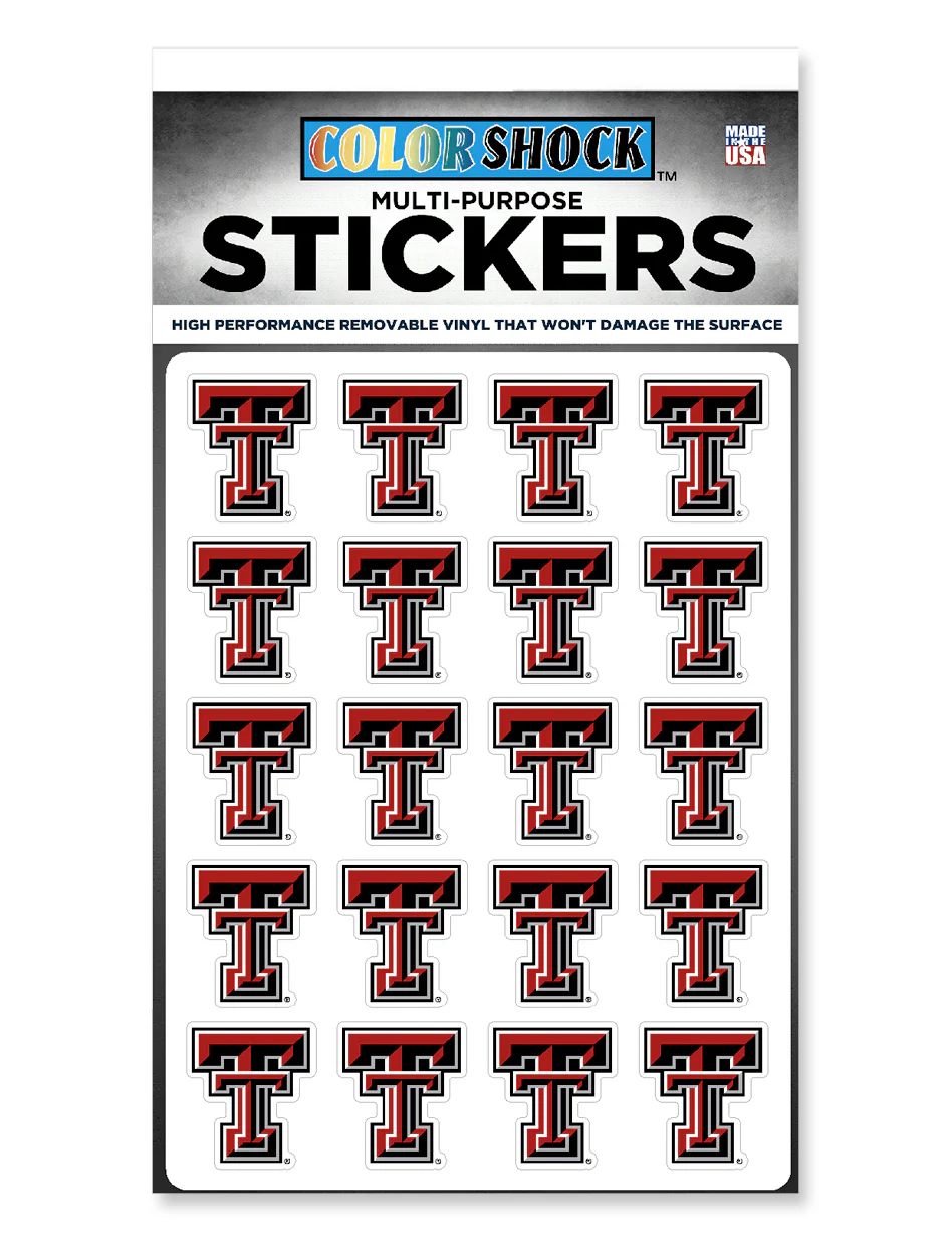 Texas Tech Double T Sticker Sheet