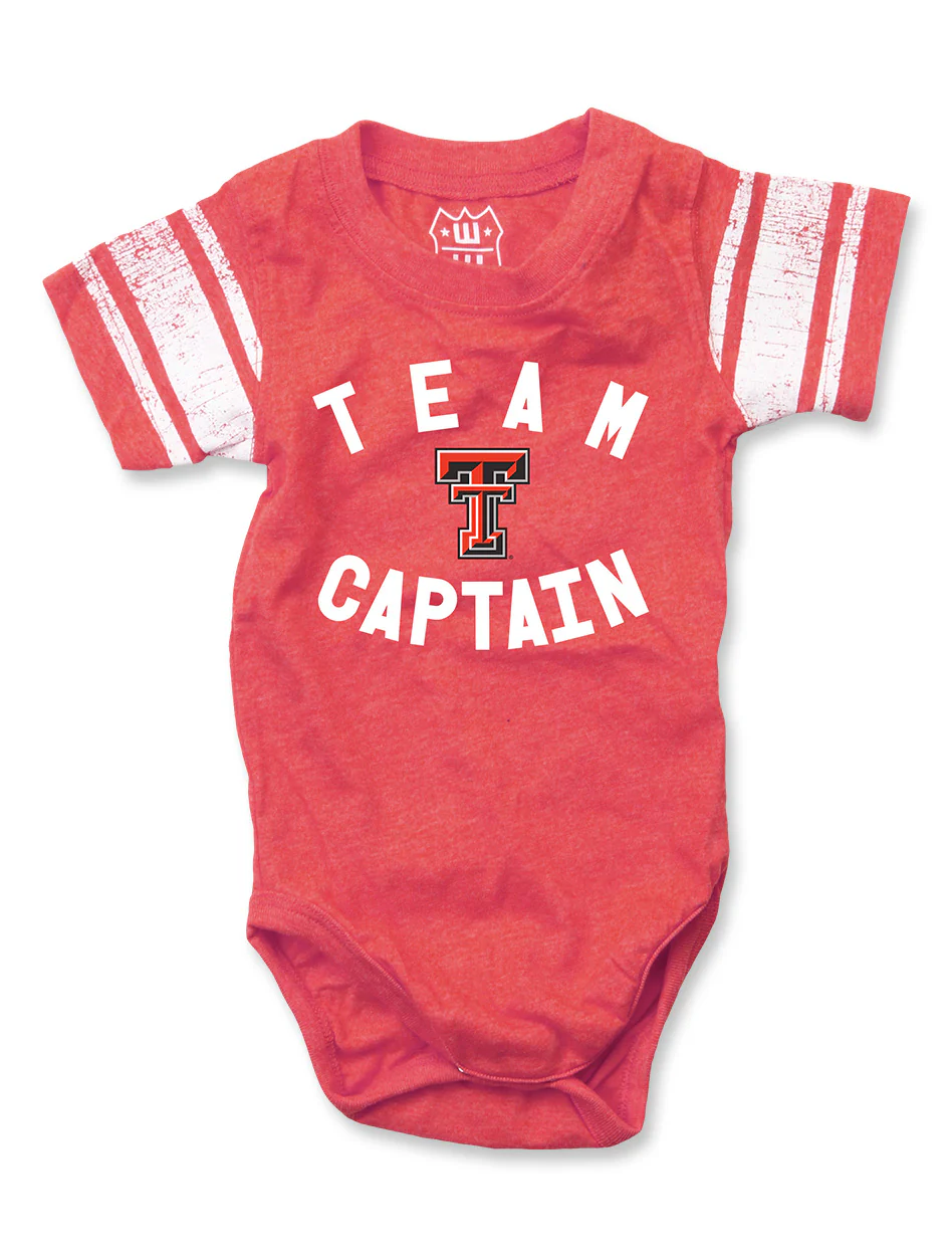 Texas Tech Double T "Team Captain" Onesie