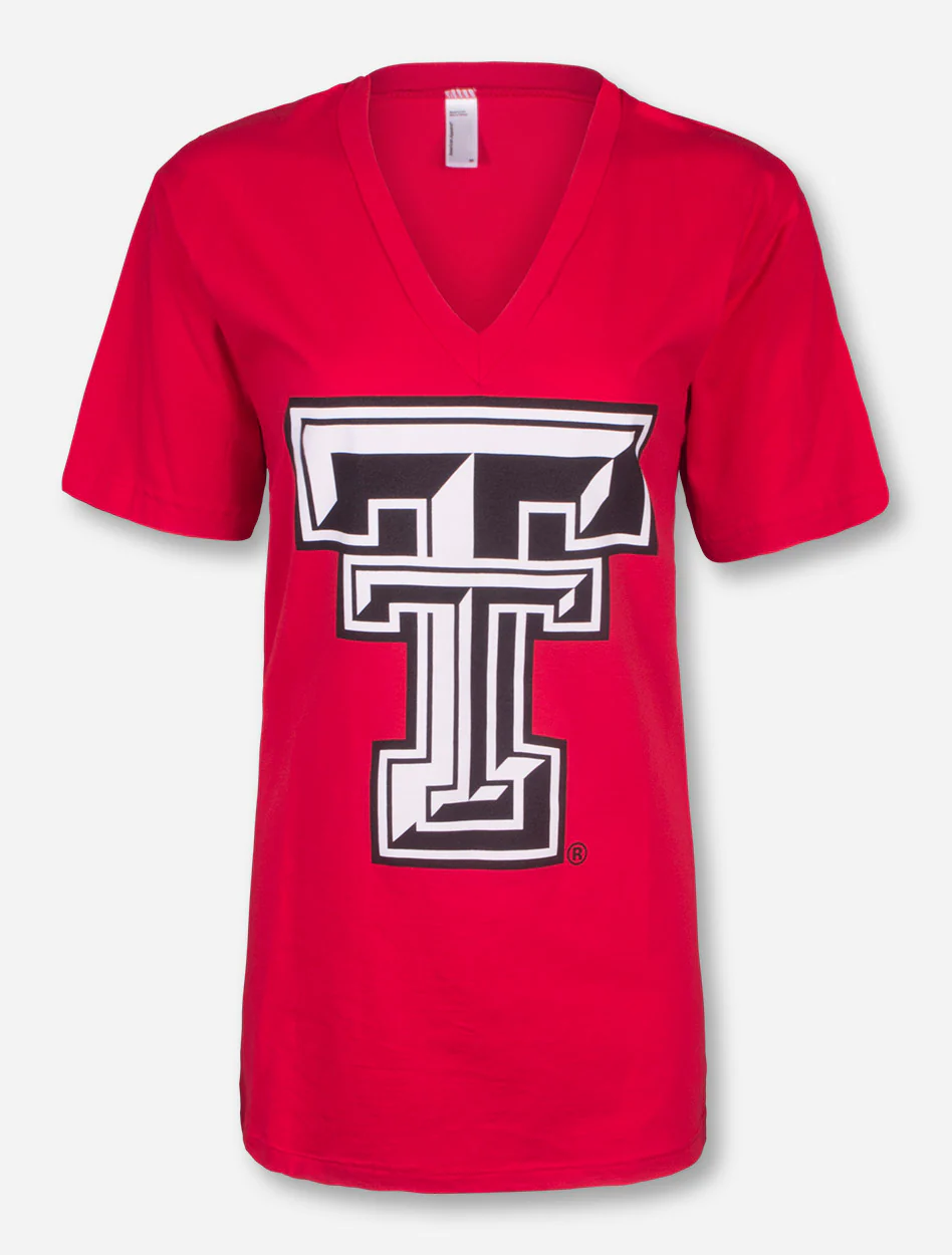 Texas Tech Double T V-Neck T-Shirt - Image 3