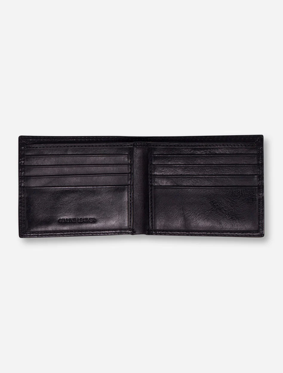 Texas Tech Double T "Contrast Stitch" Bifold Leather Wallet - Image 2
