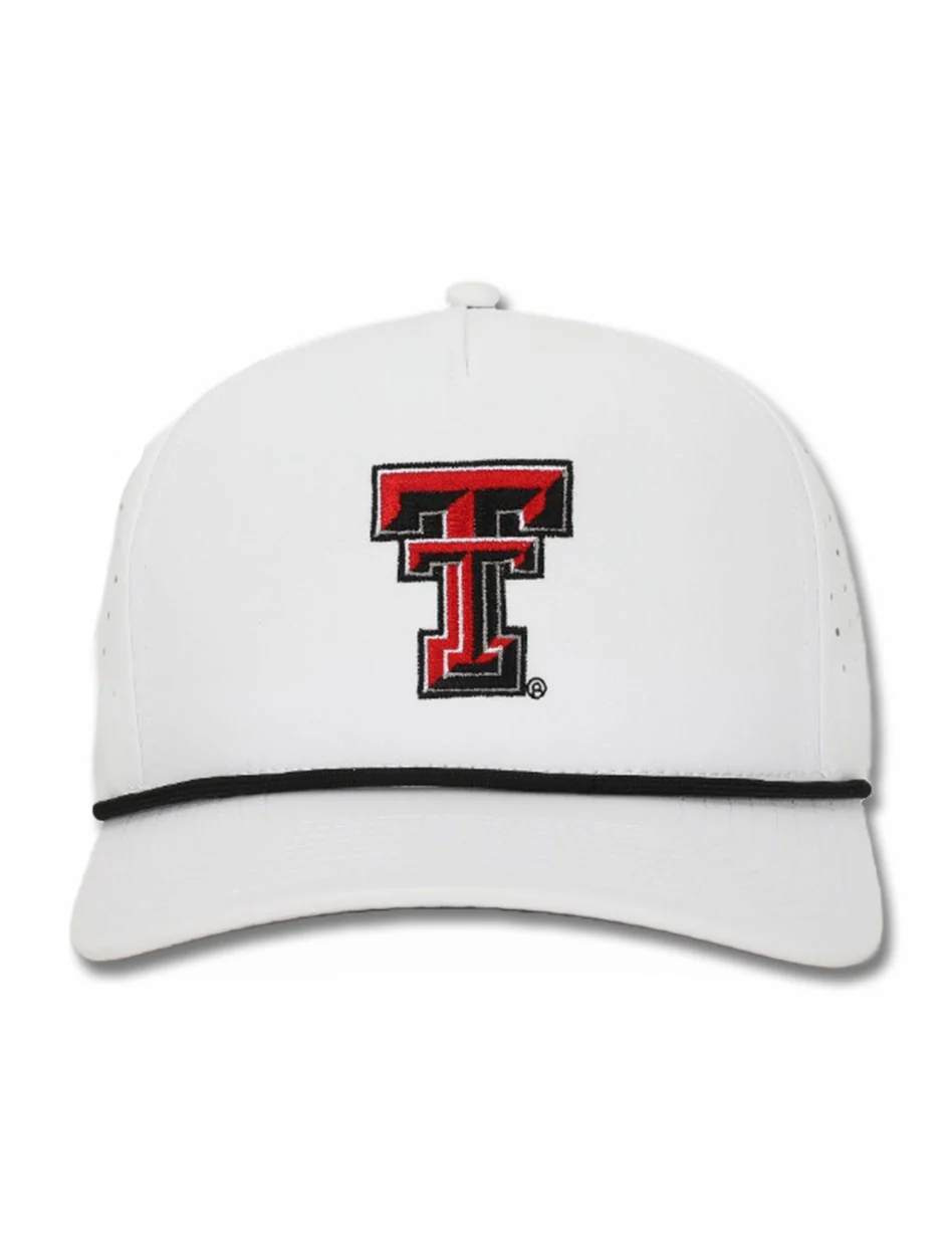Dark Horse Texas Tech "Double T" White Corded Sport Snapback Cap - Image 2