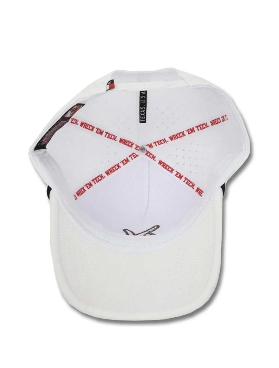 Dark Horse Texas Tech "Double T" White Corded Sport Snapback Cap - Image 5