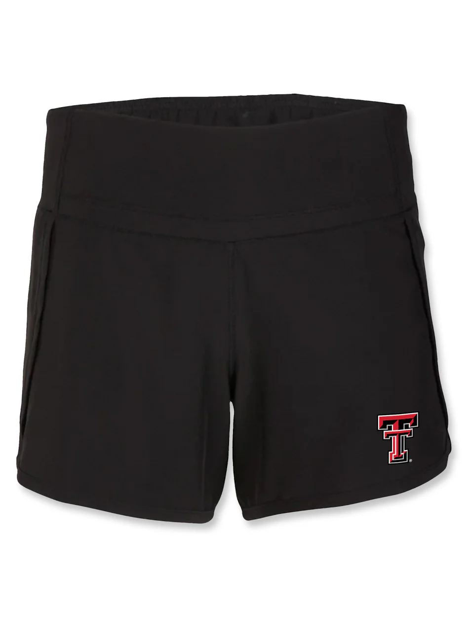 Texas Tech Double T Women's Line Athletic Shorts - Image 2