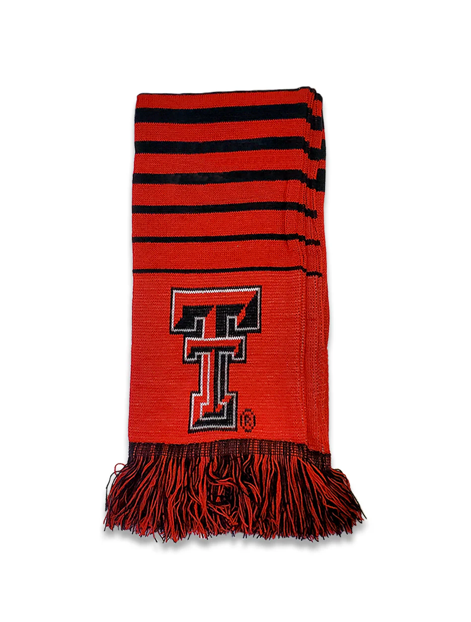 Texas Tech DoubleT Striped Scarf