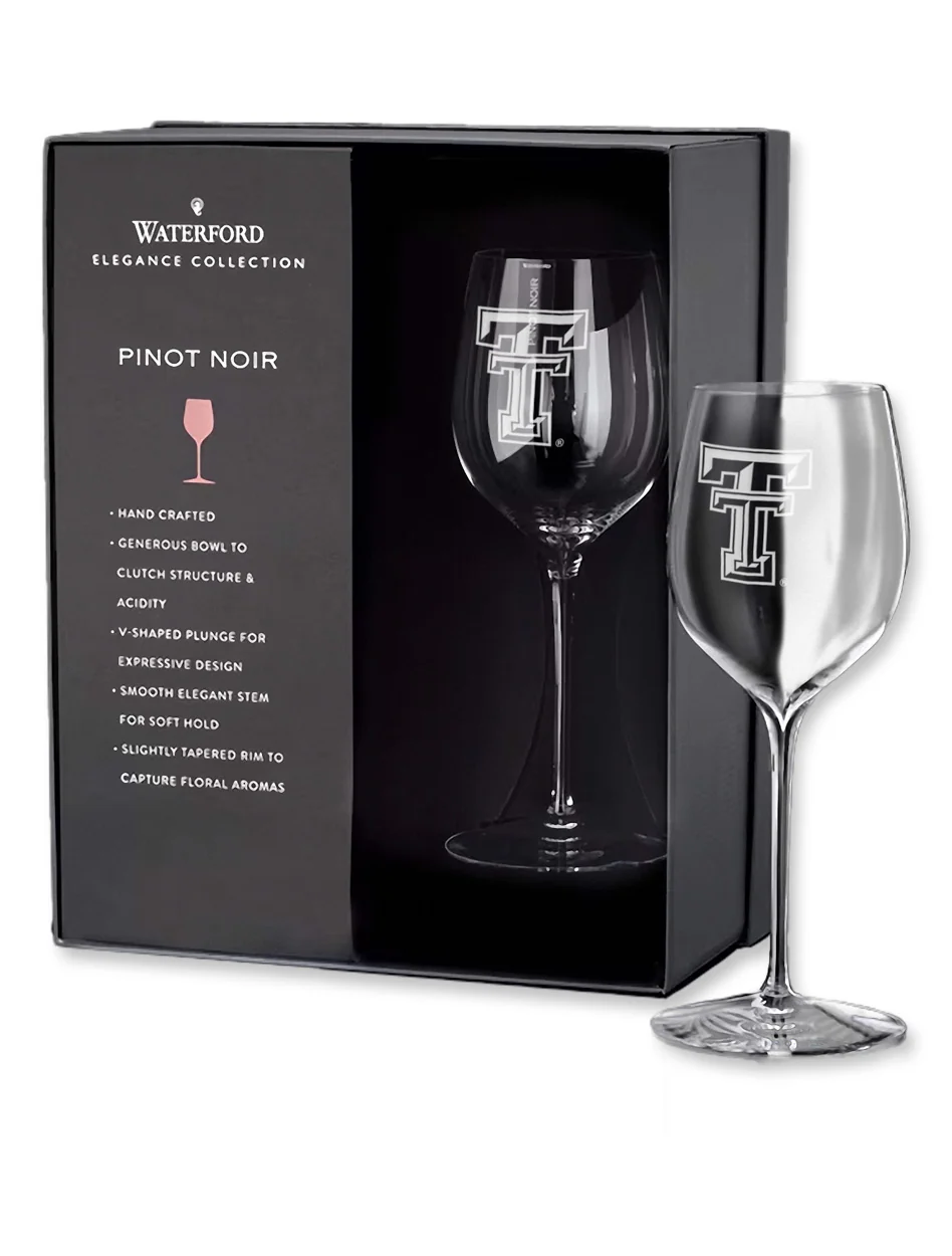 Waterford Texas Tech Elegance Pinot Noir Wine Glasses - Image 2
