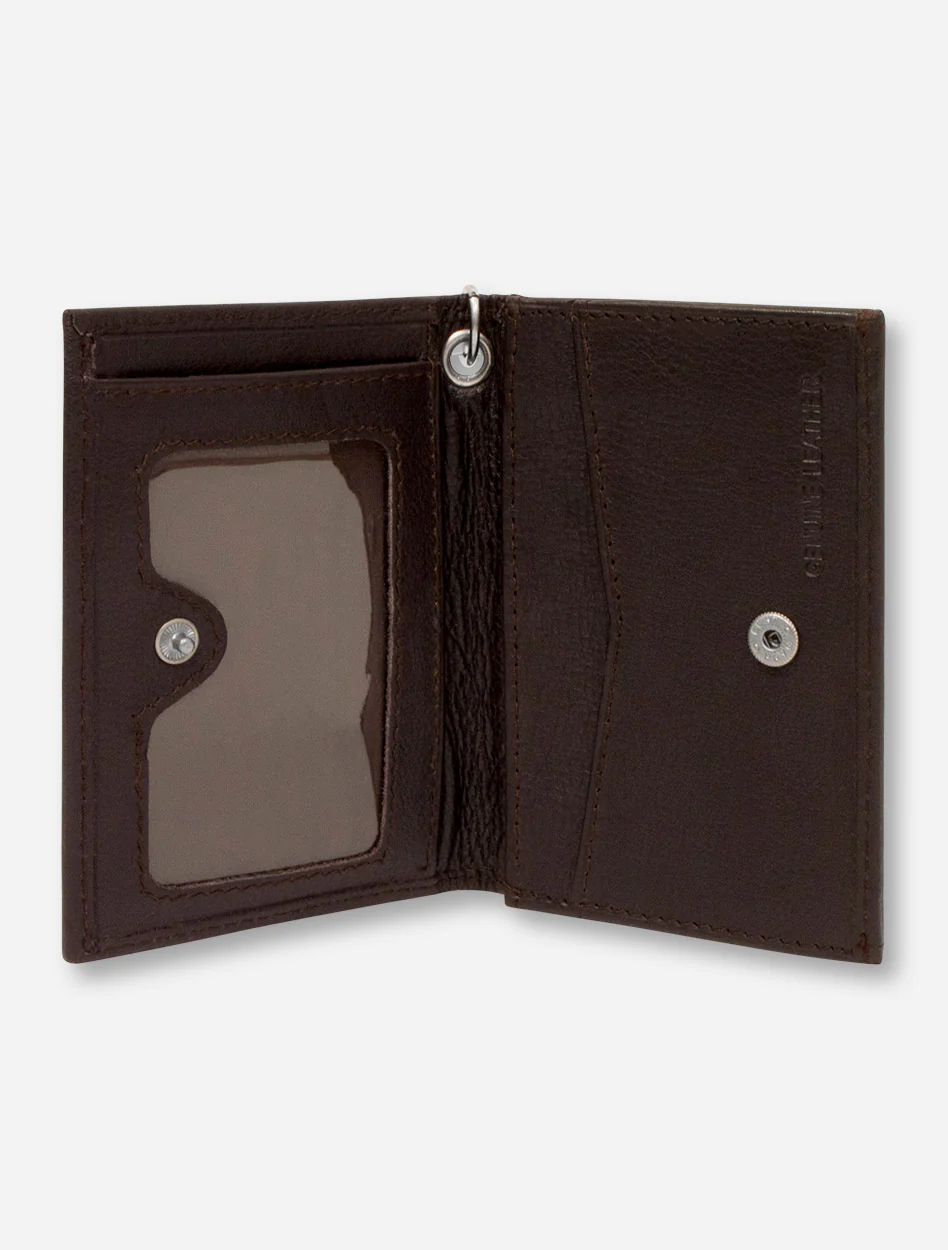 Texas Tech Embossed Double T on Leather ID Holder - Image 10