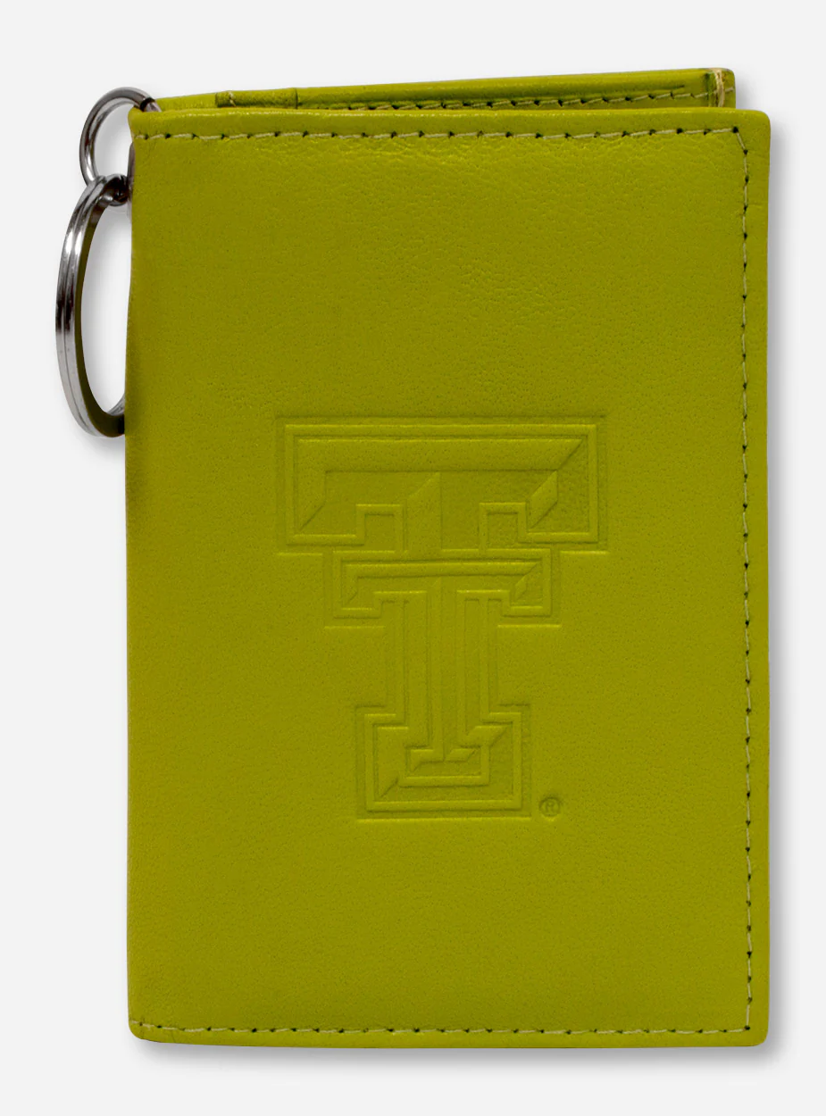 Texas Tech Embossed Double T on Leather ID Holder - Image 11