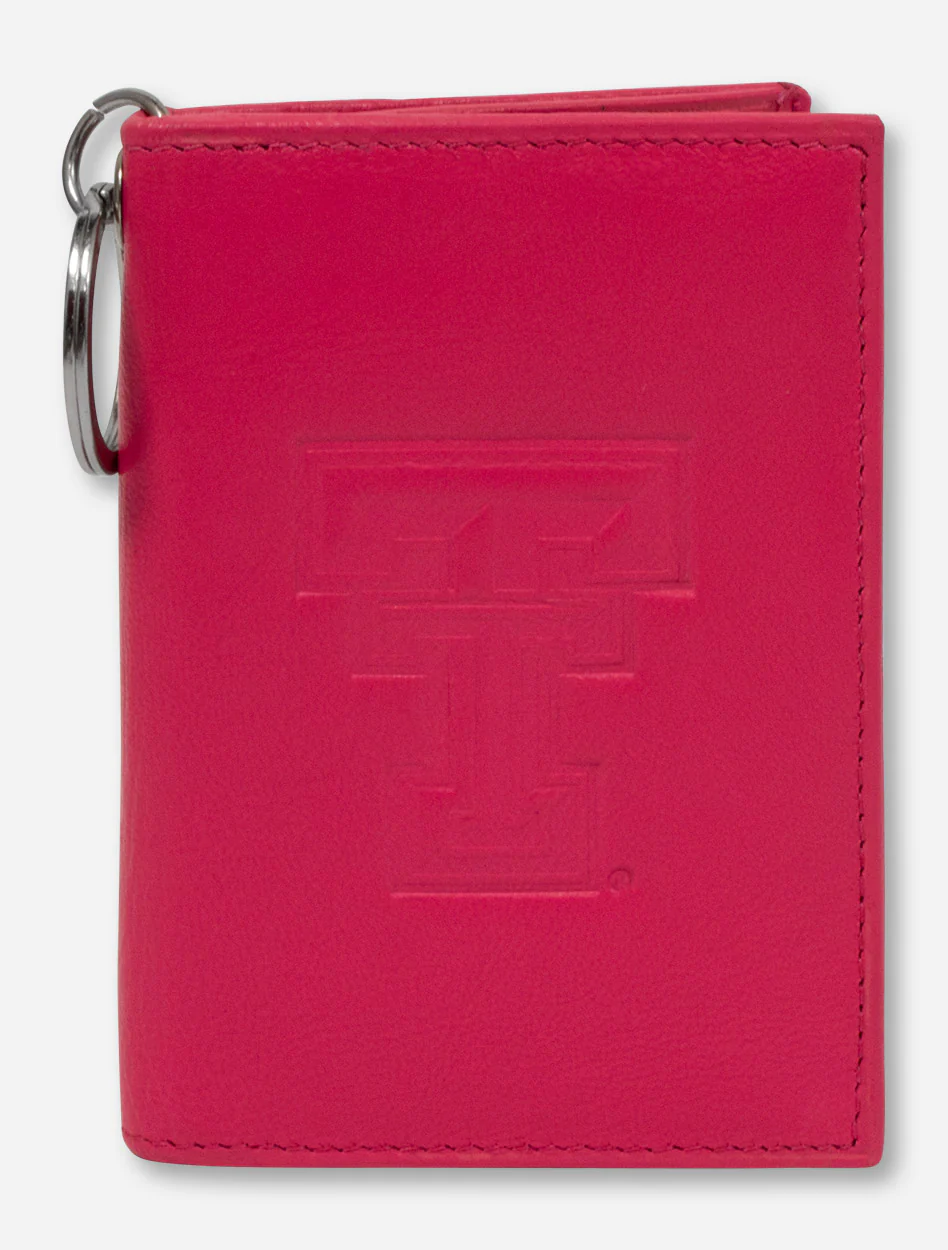 Texas Tech Embossed Double T on Leather ID Holder - Image 14