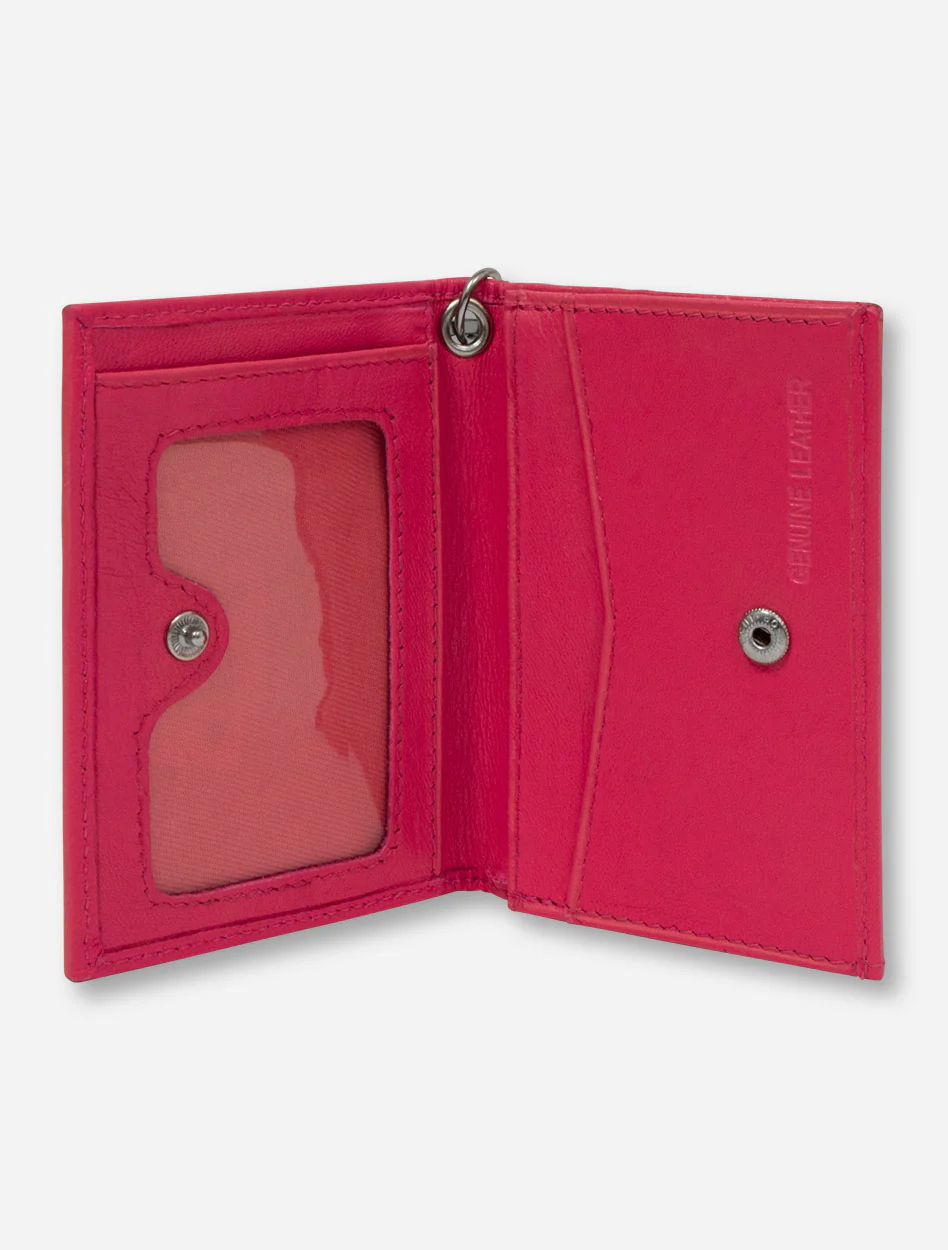 Texas Tech Embossed Double T on Leather ID Holder - Image 16