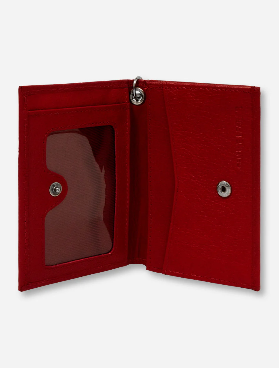 Texas Tech Embossed Double T on Leather ID Holder - Image 19