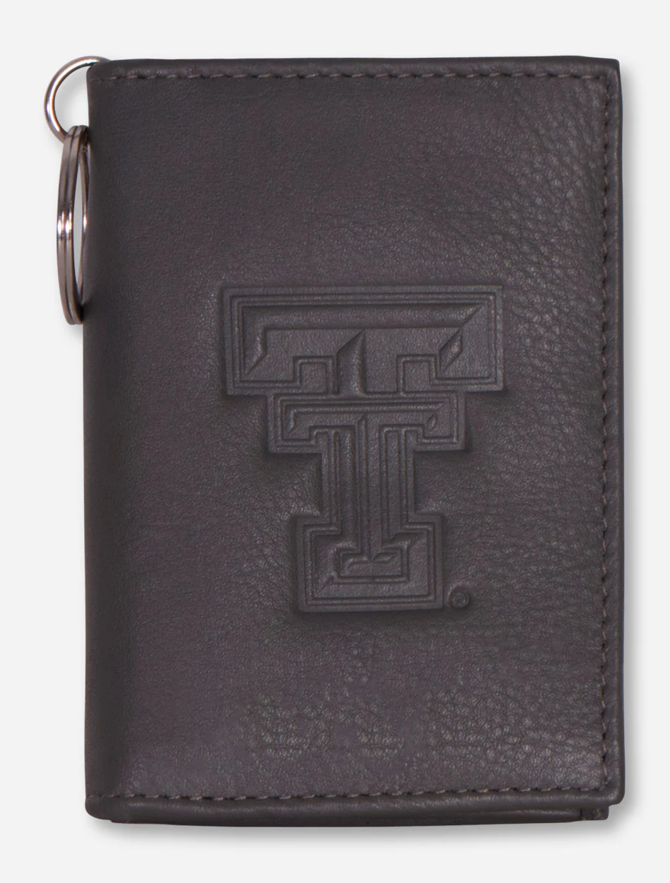 Texas Tech Embossed Double T on Leather ID Holder - Image 20