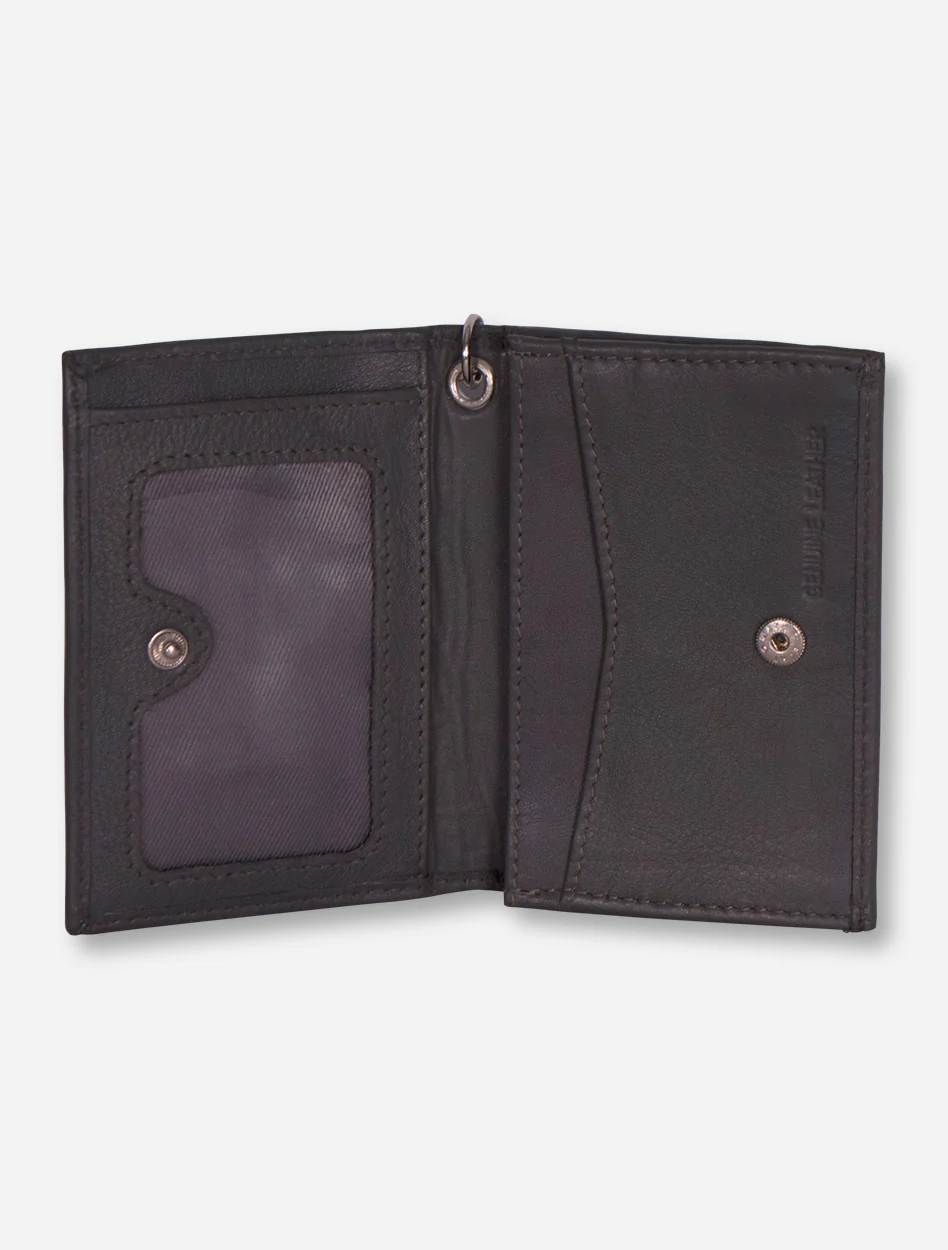 Texas Tech Embossed Double T on Leather ID Holder - Image 22