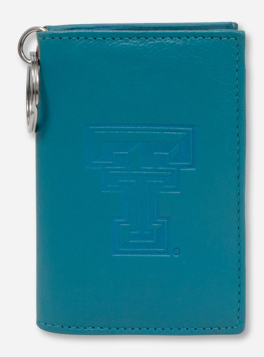 Texas Tech Embossed Double T on Leather ID Holder - Image 5