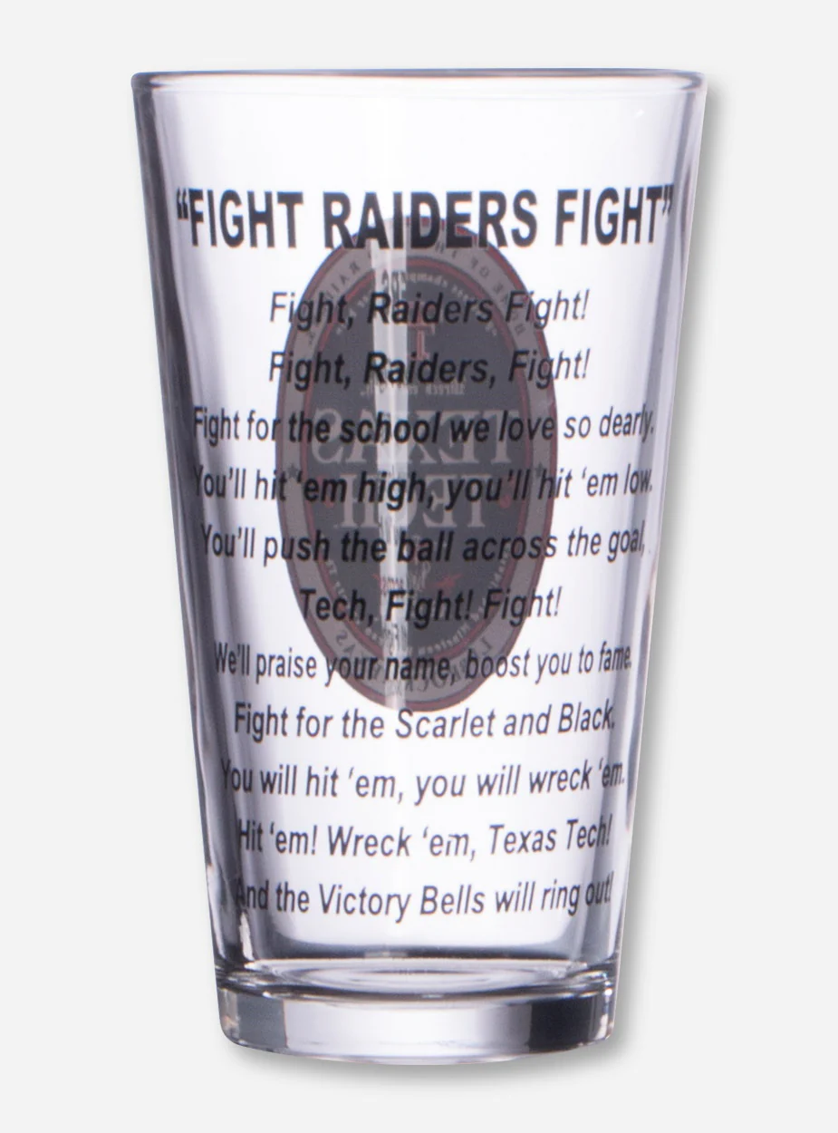Texas Tech Fight Song Pint Glass - Image 2