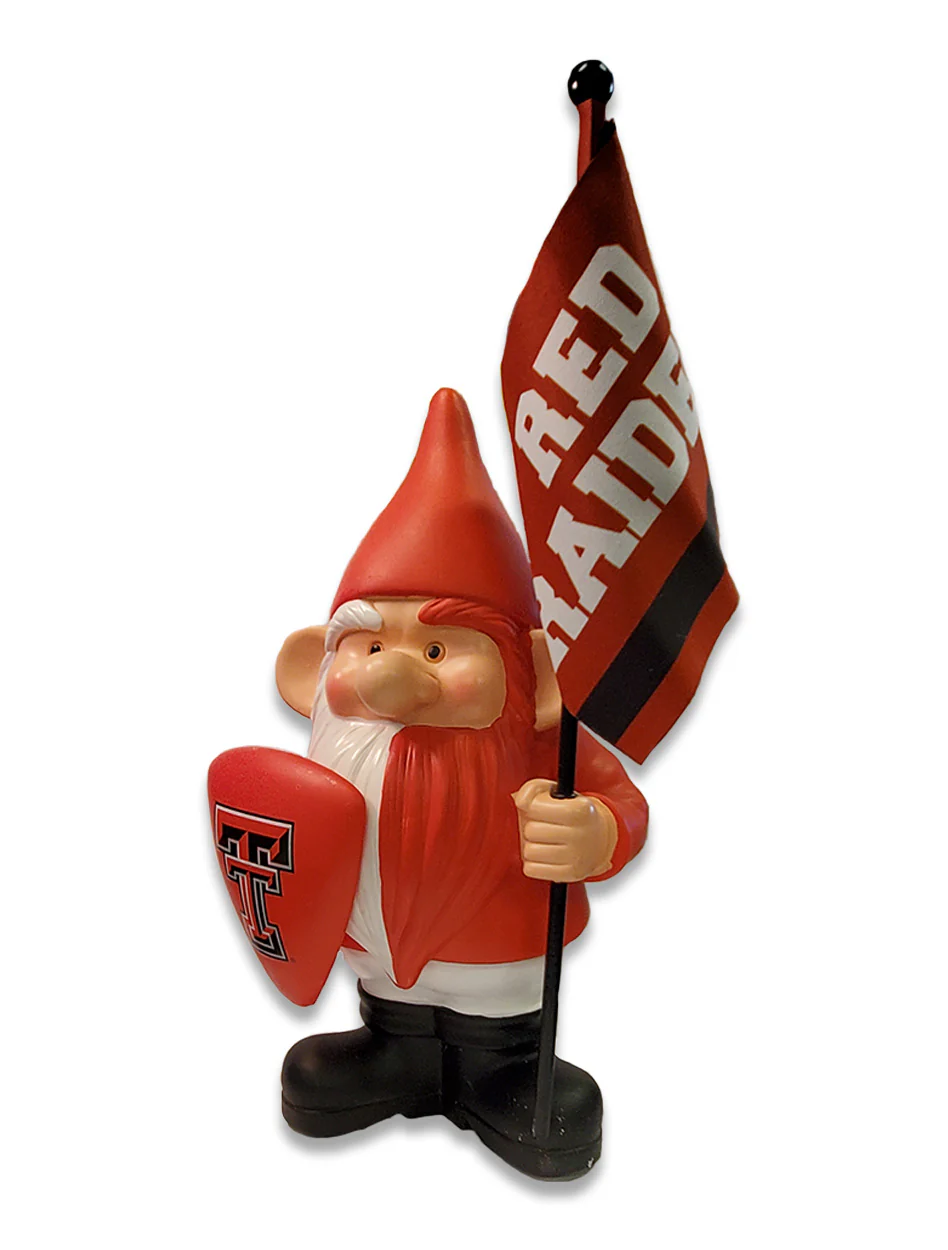 Texas Tech Flag Holder Gnome