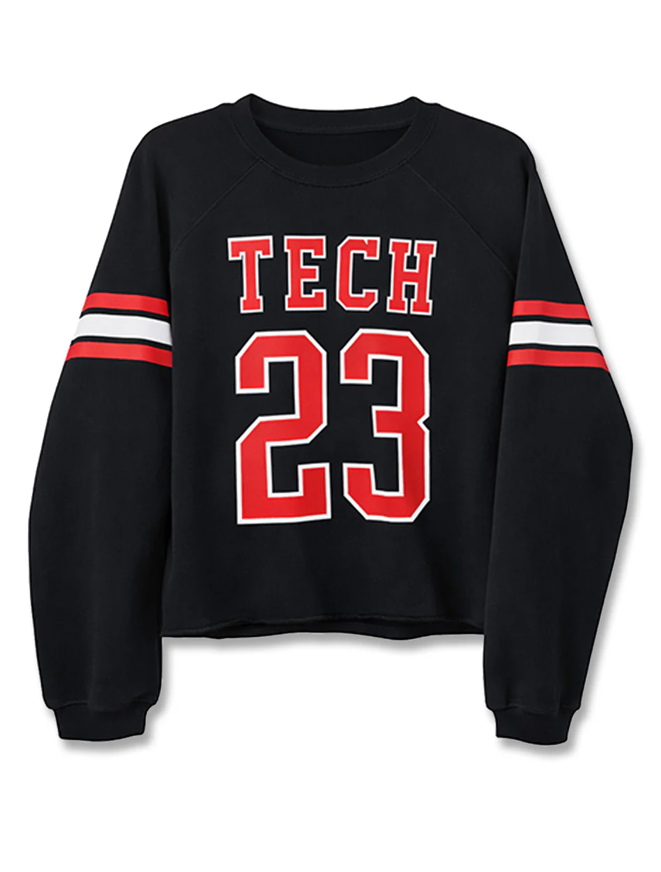 Texas Tech "Football Jersey" Raglan French Terry Sweatshirt
