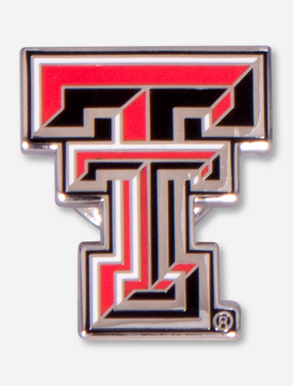 Texas Tech Full Color Double T Lapel Pin - Image 2
