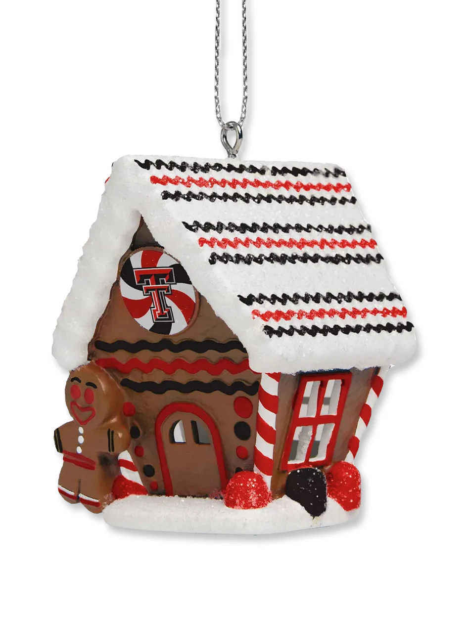Texas Tech Gingerbread House Ornament