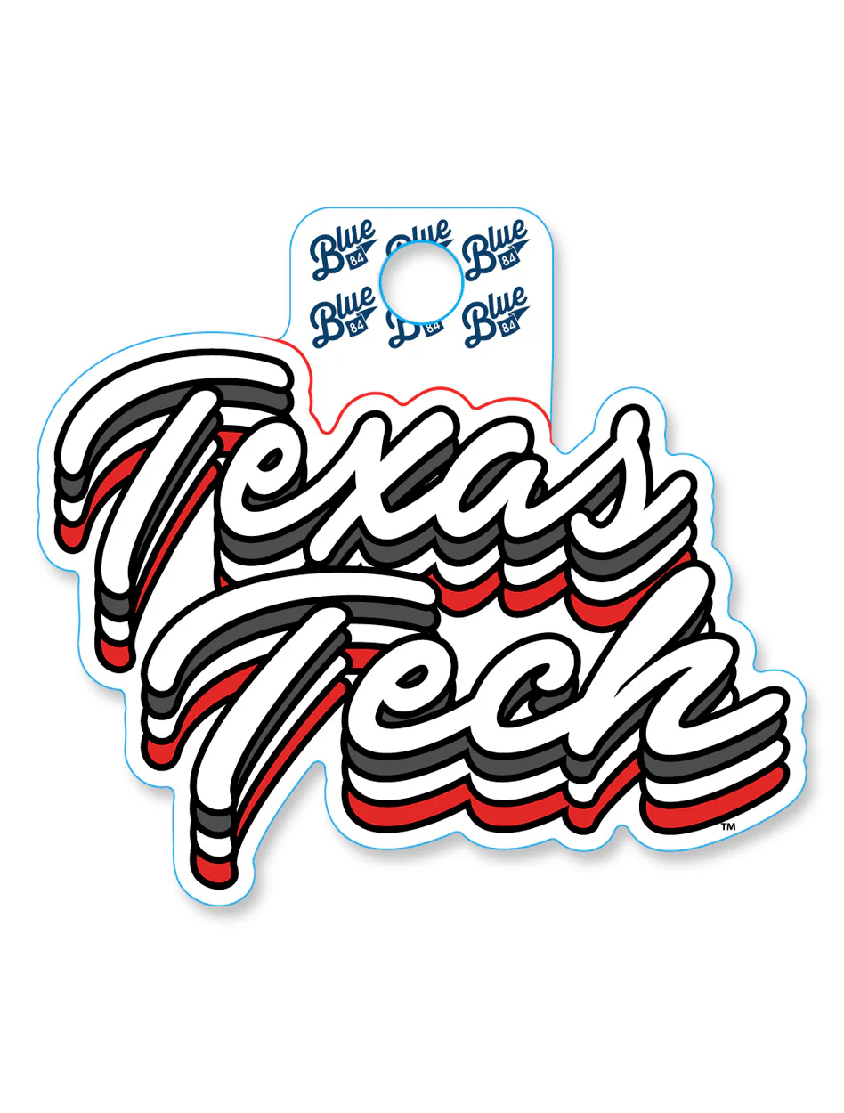 Texas Tech "Give Good Vibes" Decal