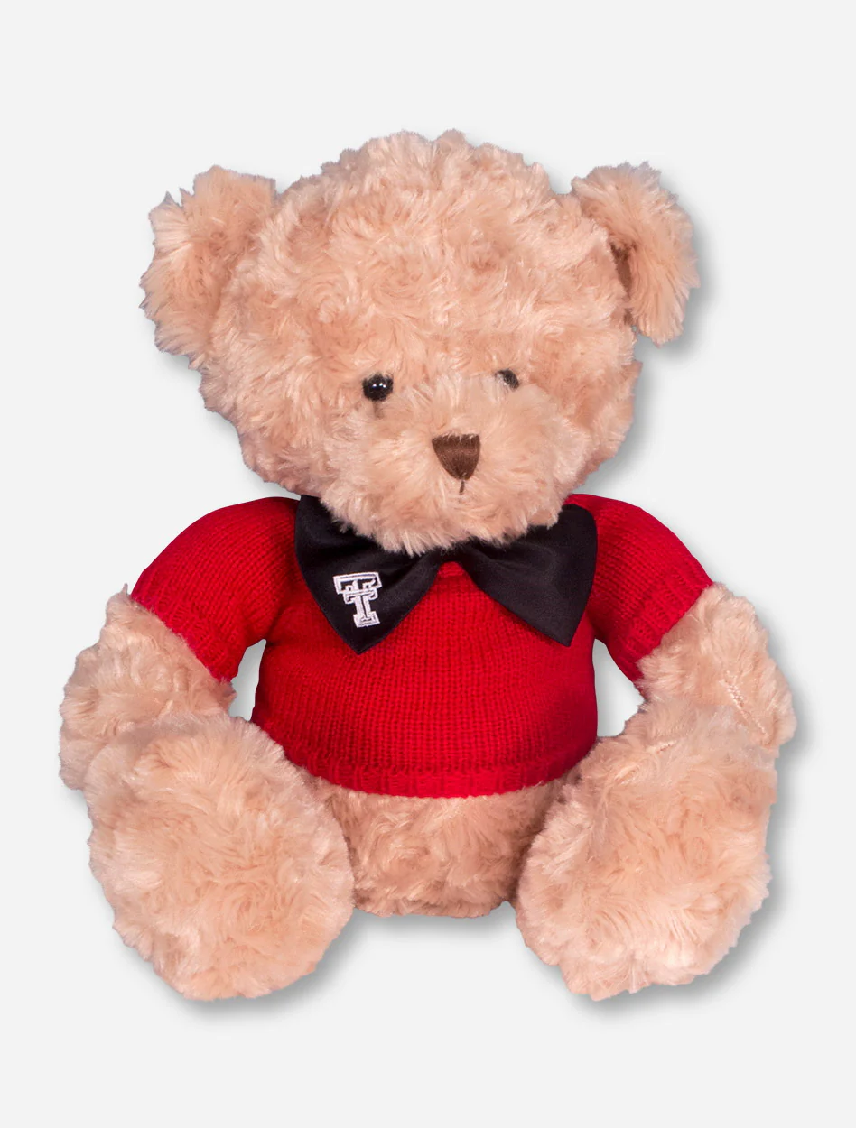 Texas Tech Golden Bear with Red Knitted Shirt