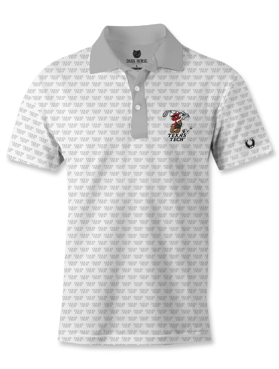 Texas Tech Golf Dark Horse "Tradition" Premium Grey Polo