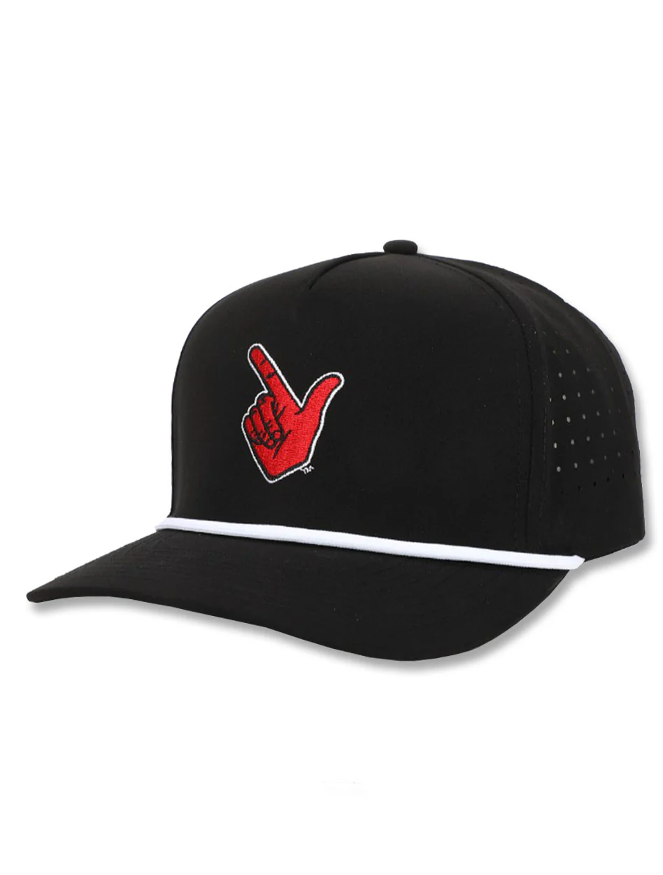 Dark Horse Texas Tech "Guns Up" Black Corded Sport Snapback Cap