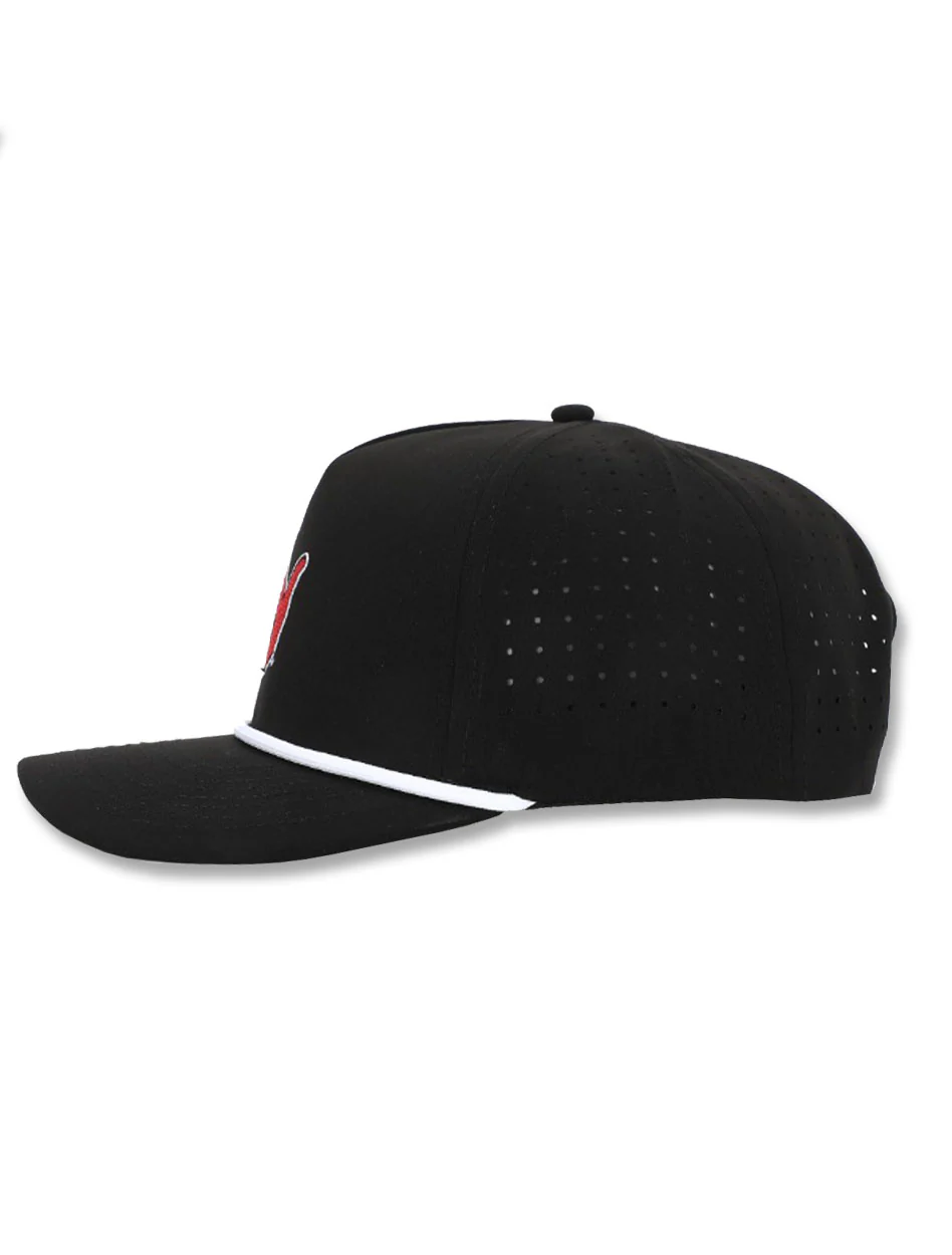 Dark Horse Texas Tech "Guns Up" Black Corded Sport Snapback Cap - Image 2