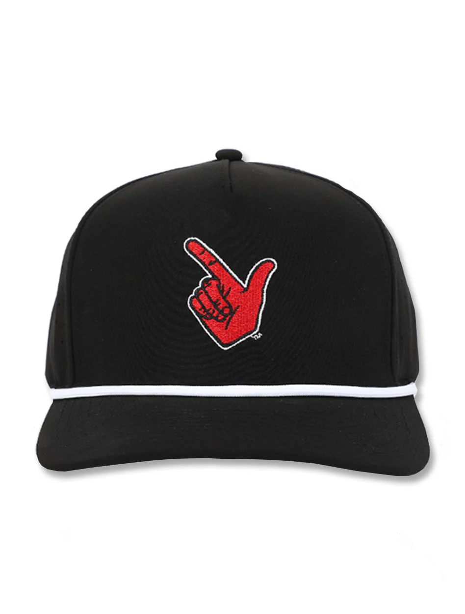 Dark Horse Texas Tech "Guns Up" Black Corded Sport Snapback Cap - Image 5