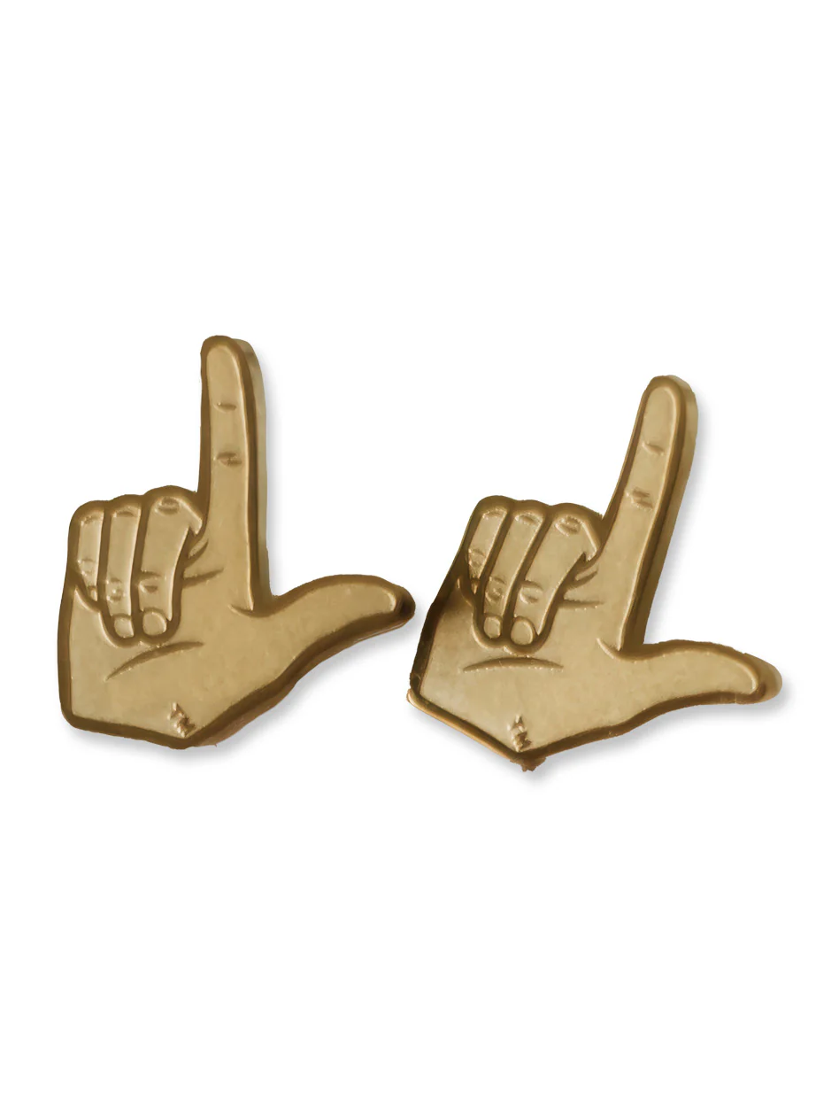 Texas Tech Guns Up Hand Stainless Steel Stud Earrings - Image 2