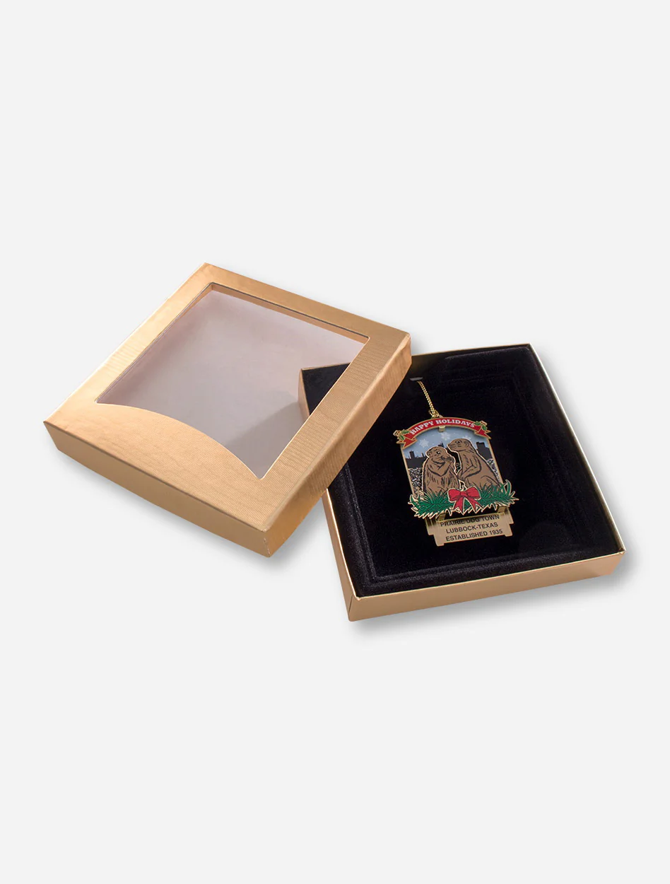 Texas Tech Happy Holidays Prairie Dog Town® Collector's Ornament - Image 2