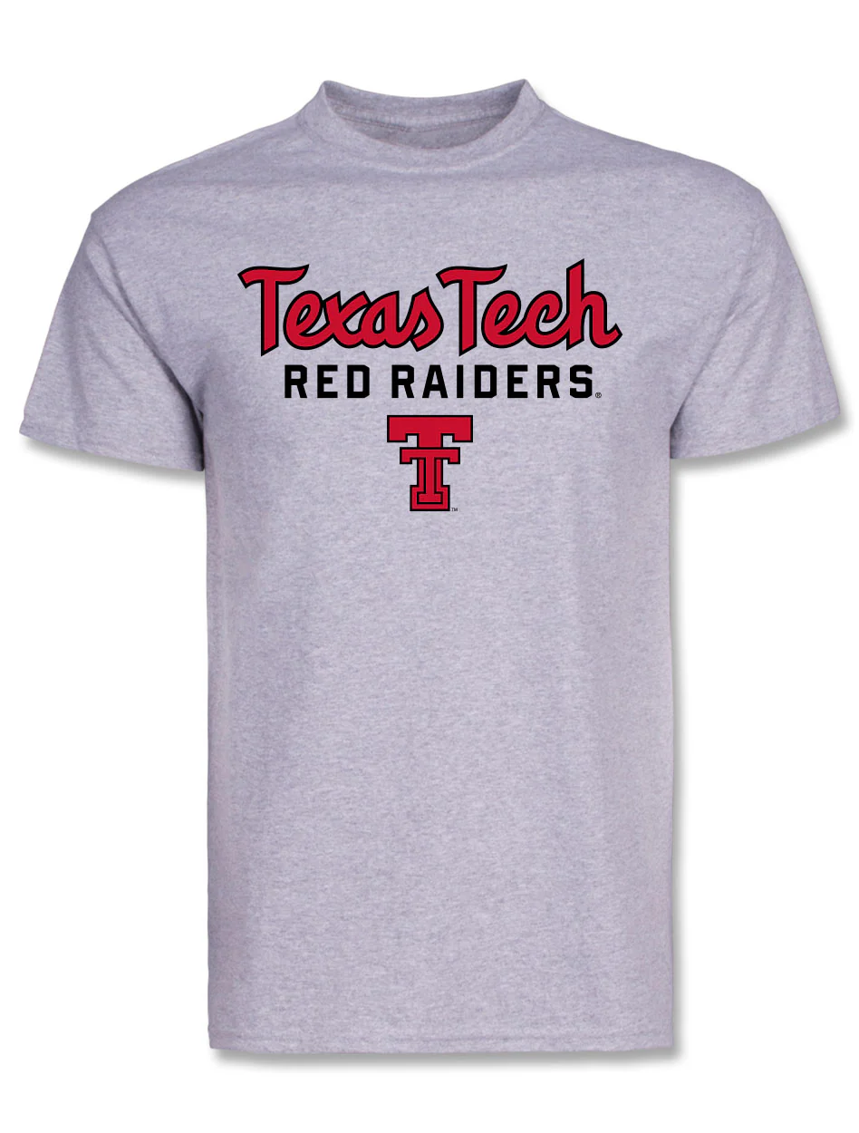 Texas Tech "Heritage Script Over Double T" Short Sleeve T-Shirt - Image 2
