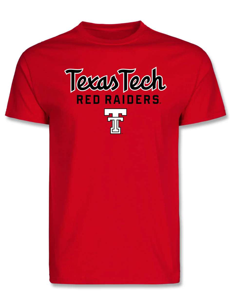 Texas Tech "Heritage Script Over Double T" Short Sleeve T-Shirt - Image 3