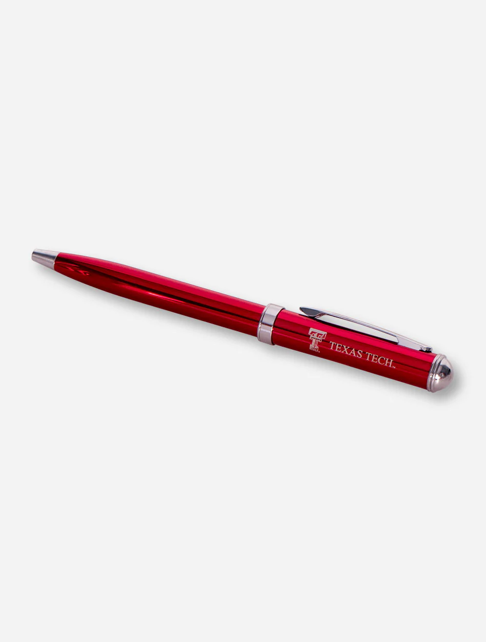 Texas Tech Metallic Click Action Gel Ink Pen - Image 2