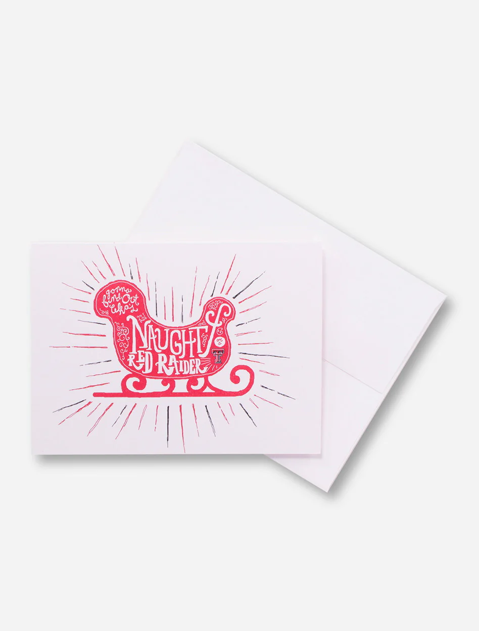 Texas Tech Naughty Red Raider Holiday Card