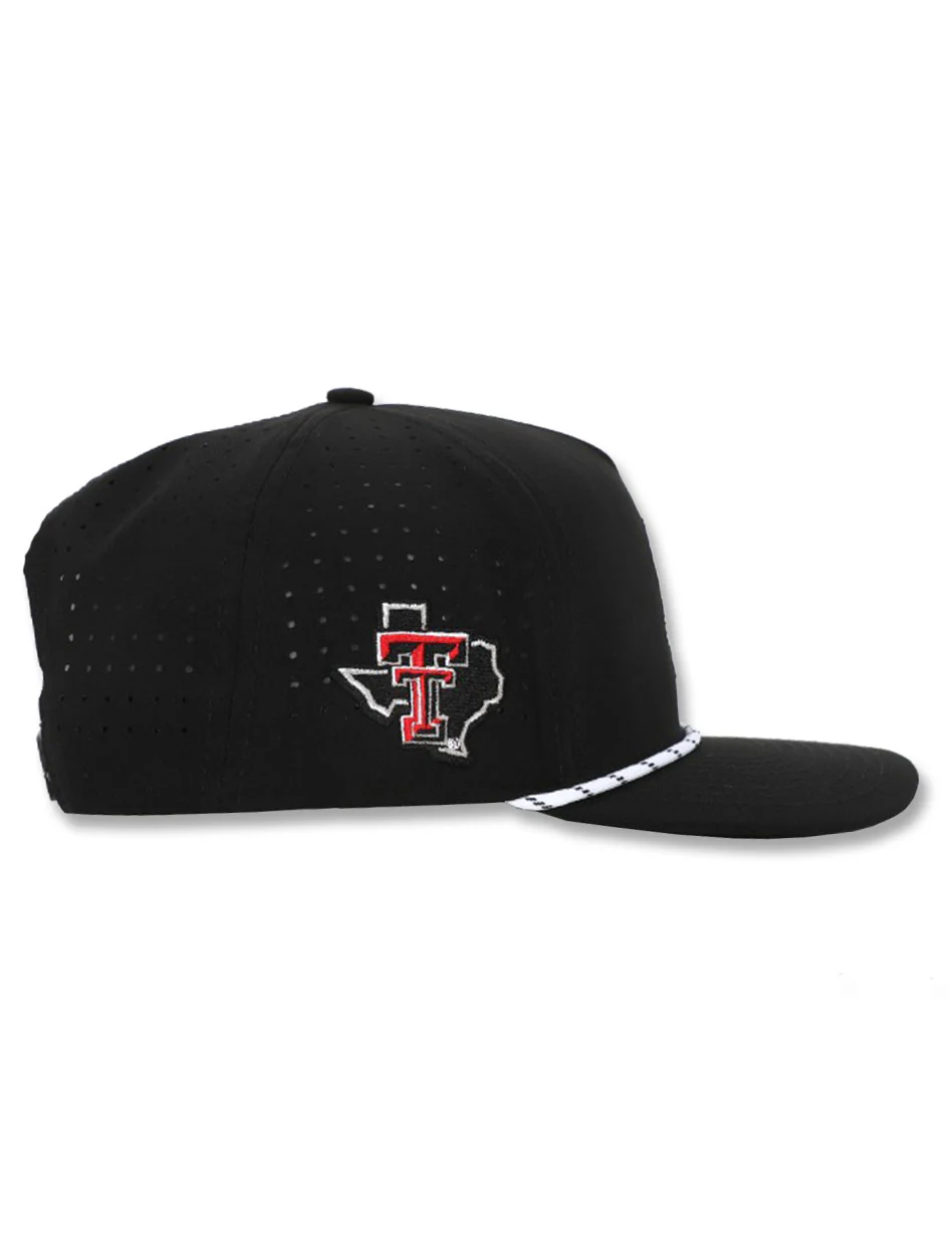 Dark Horse Texas Tech "PJM" Black Corded Sport Snapback Cap - Image 2