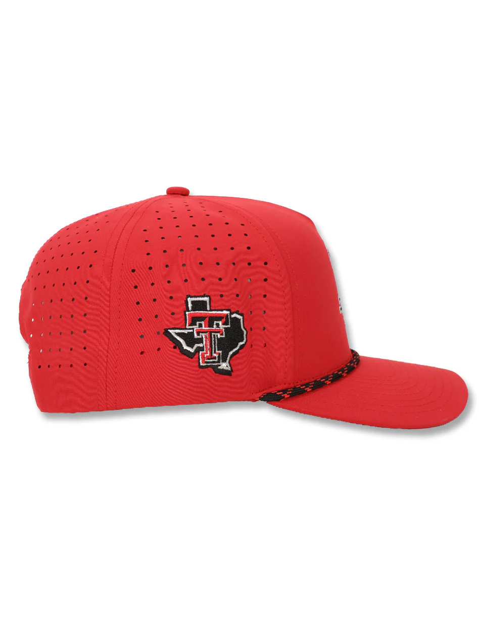 Dark Horse Texas Tech "PJM" Red Corded Sport Snapback Cap - Image 2
