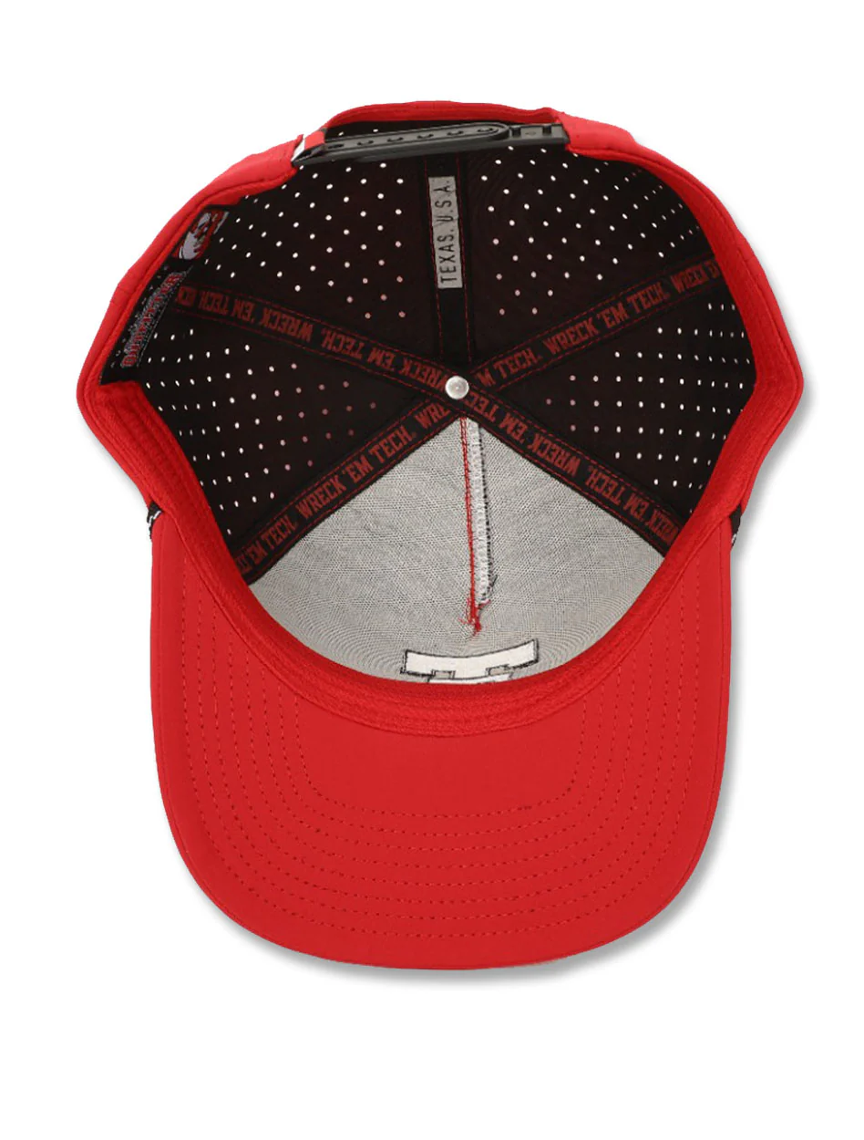 Dark Horse Texas Tech "PJM" Red Corded Sport Snapback Cap - Image 4