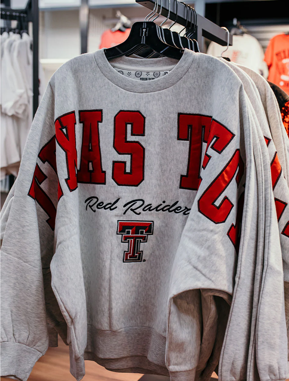 Texas Tech Press Box "Flannigan BMOC" Doleman Oversized Crew Neck Sweatshirt - Image 4