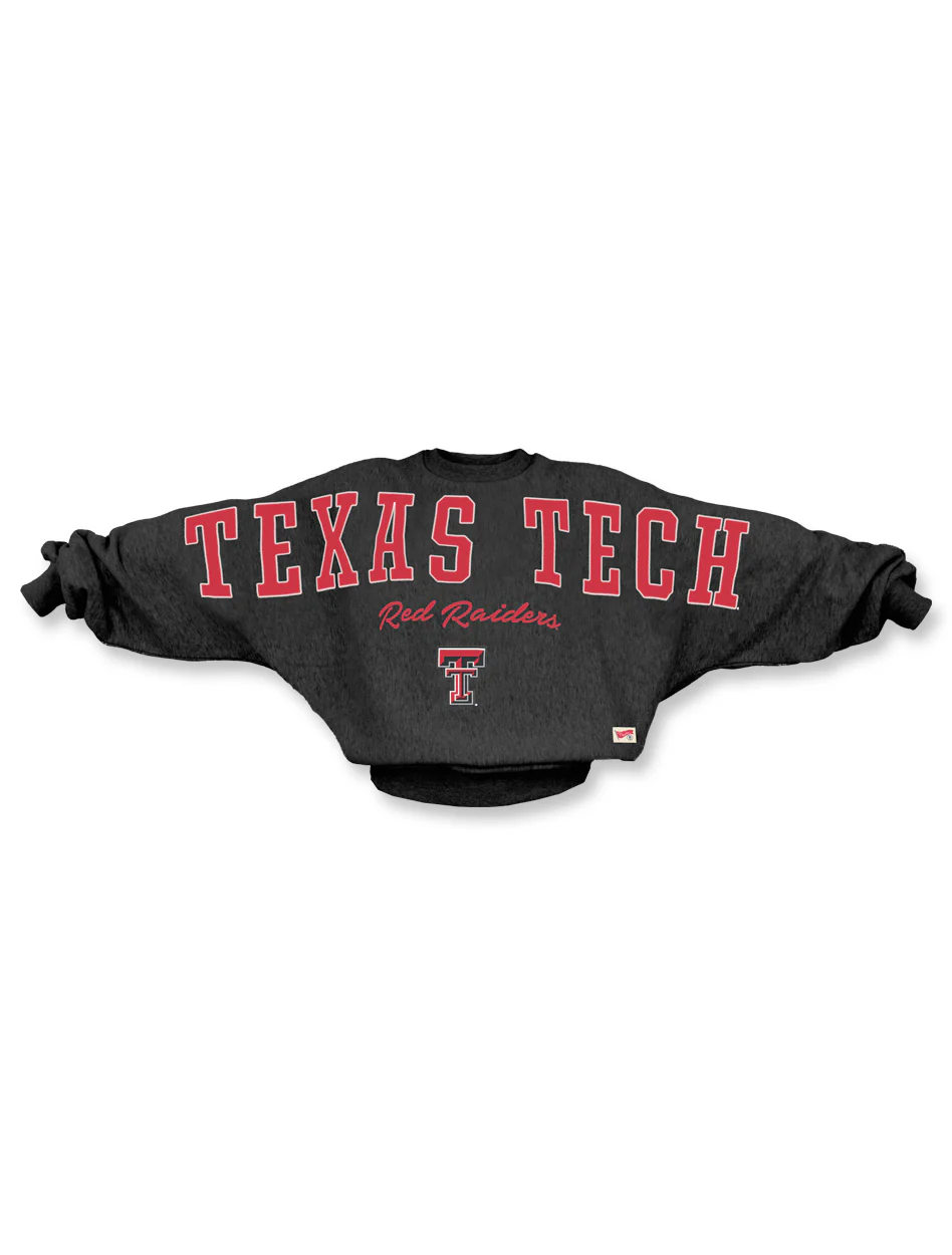 Texas Tech Press Box "Flannigan BMOC" Doleman Oversized Crew Neck Sweatshirt - Image 5