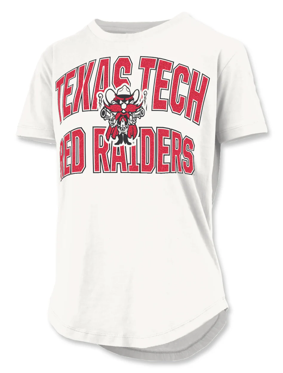 Texas Tech Press Box "Maxima Glitter" Rounded Bottom Top