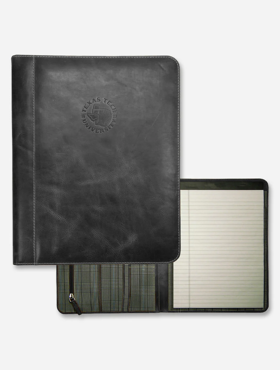 Texas Tech Pride Logo Embossed Leather Padfolio - Image 2