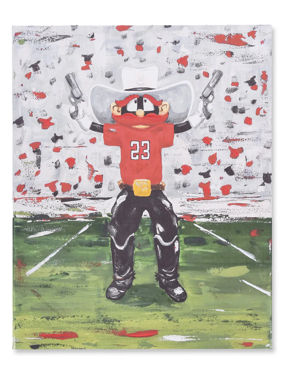 Texas Tech Raider Red Gun's Up 16" x 20" Canvas