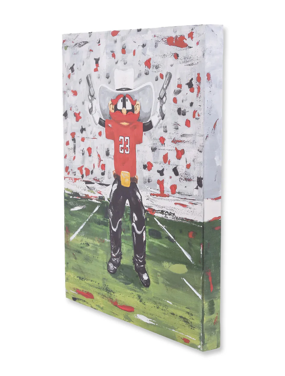 Texas Tech Raider Red Gun's Up 16" x 20" Canvas - Image 2