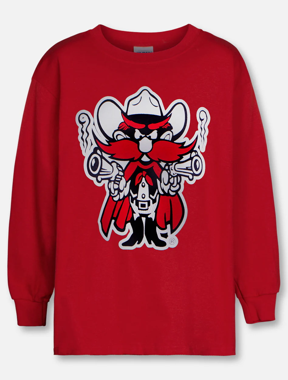 Texas Tech Raider Red on YOUTH Long Sleeve - Image 3