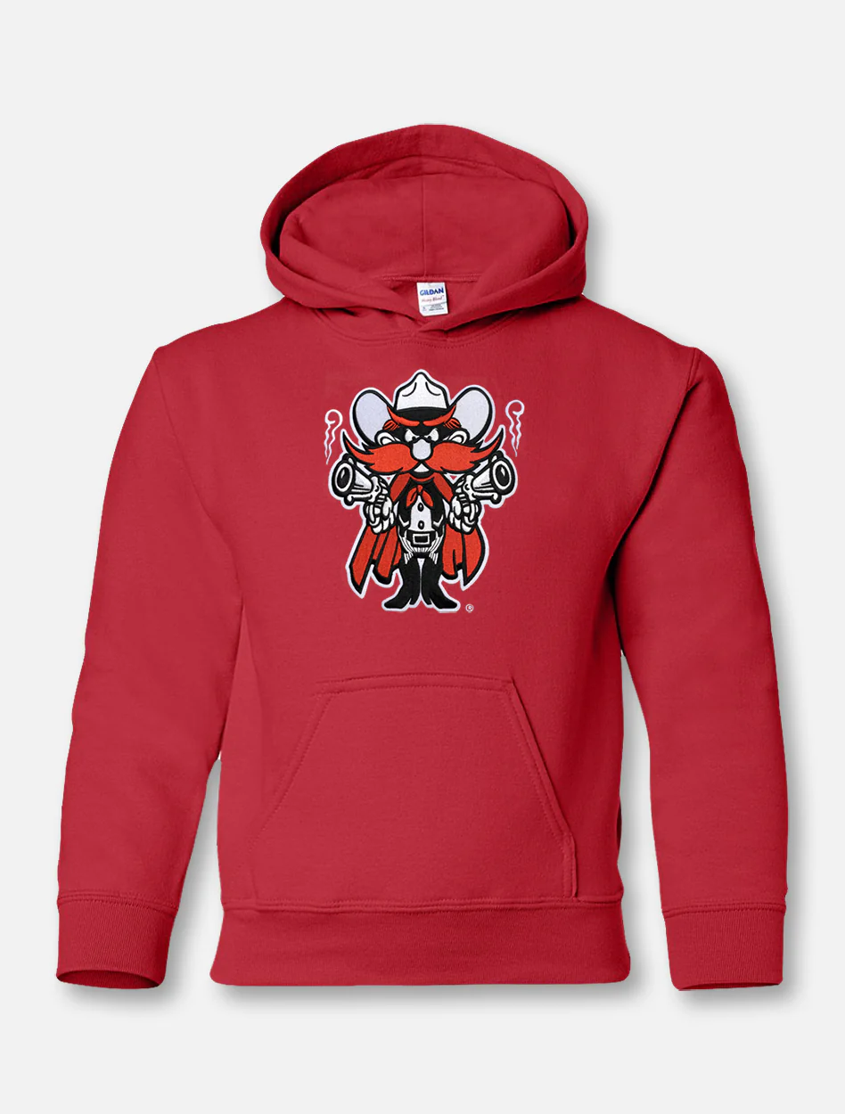 Texas Tech Raider Red Twill YOUTH Hoodie - Image 3