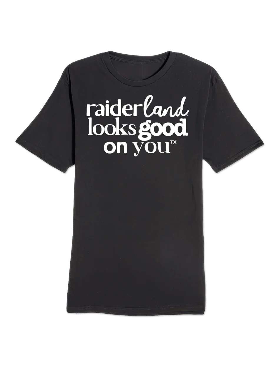 Texas Tech "Raiderland Looks Good On You" Puff Print T-Shirt