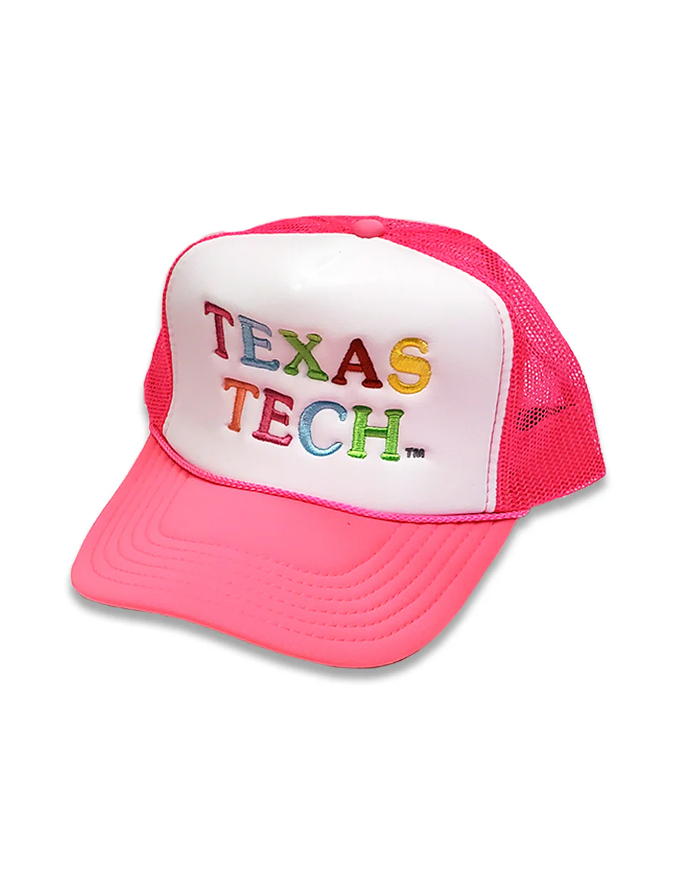 Texas Tech "Rainbow" Embroider Trucker Hat