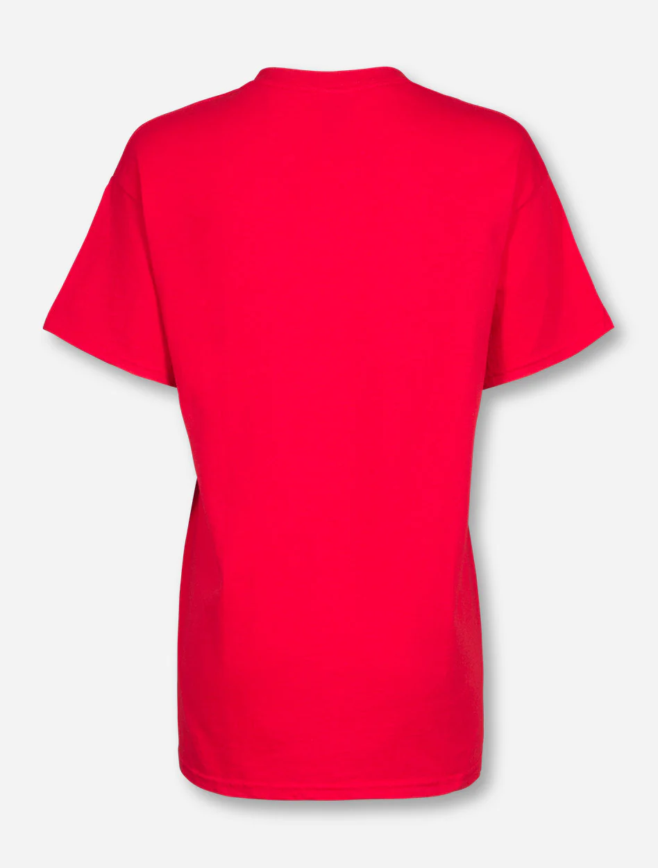 Texas Tech Real Moms Wear Red & Black on Red T-Shirt - Image 2