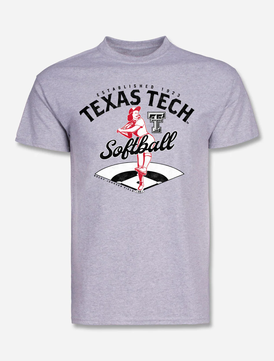 Texas Tech Red Raider "No Crying in Softball" Women's Short Sleeve T-Shirt